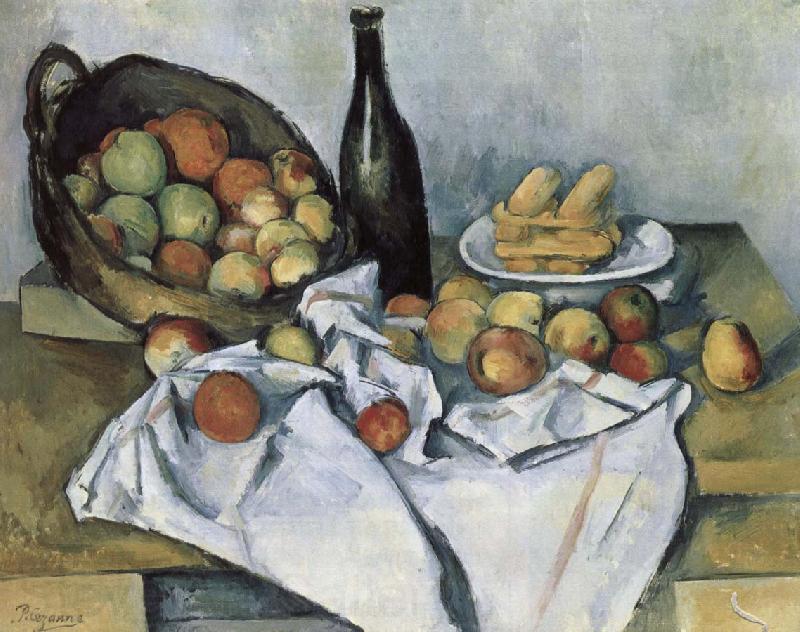 Paul Cezanne Blue Apple Norge oil painting art